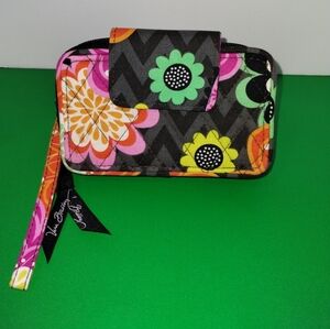 Vera Bradley Black and Green Wallet with Whimsical Design